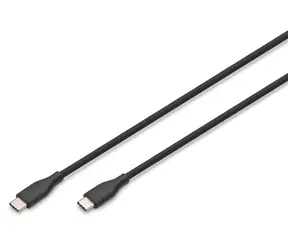 Digitus USB-C / Silikonkabel / 1 m / schwarz