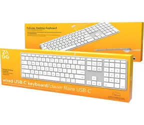 ZAGG Tastatur für Apple , weiß / Tastatur / USB-C-Kabel / CZ/SK