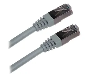 Xtendlan graues Patchkabel / Cat6A / S/FTP / LSZH / 2 m