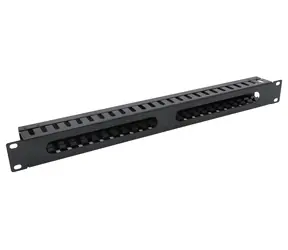 Xtendlan 1HE 4,0×4,5 cm / Patchpanel / Vollmetall mit Abdeckung / 19"-Rack