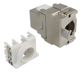 Xtendlan Keystone RJ45 / Sockelmodul / CAT6A / STP / Einrasten von hinten
