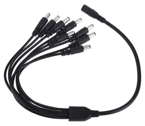 Xtendlan Stromverteiler 1:8 / Stromverteiler / DC Buchse 2,1 mm / Kabel 2 mm/0,3 mm
