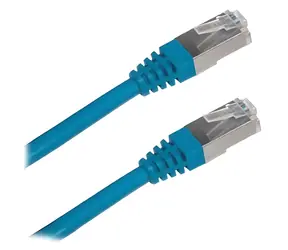 Xtendlan Patchkabel Cat5e FTP 1m blau / Netzwerkkabel / geschirmt / RJ45
