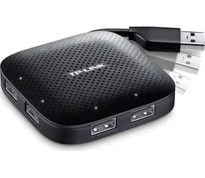 TP-LINK UH400 schwarz / USB-Hub / 4X USB 3.0 / 5 Gbit/s / ohne Netzteil