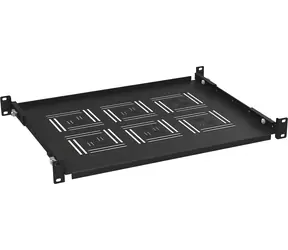 Solarix UP-13-B / 19"-Einschub 1 HE / Tiefe 350 mm / fest / schwarz