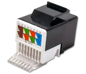 Xtendlan schwarz / Keystone-Buchse / RJ45 / CAT5e / UTP / werkzeuglos