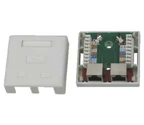 Xtendlan 2xRJ45 Cat5e geschirmt / Steckdose / Wandanschluss / Bodenanschluss / Steckanschluss