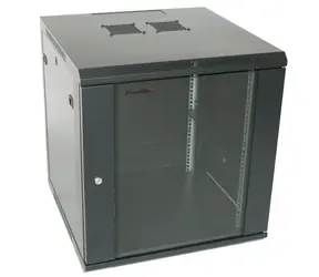 Xtendlan 18U 600x600 / Wandmontage-Rack / einteilig, geteilt / Glastür