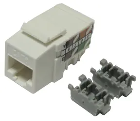 Xtendlan Keystone-Buchse RJ45 CAT6 weiß / Keystone-Modul / UTP / 90° / oben montiert