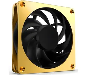 Alphacool Apex Stealth Metal Power Gold Lüfter / 120 mm / PWM / 40,1 dB / 70,98 CFM