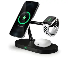 Connect IT MultiCharge 5in1 MagSafe schwarz / Kabelloses Ladegerät / Schnellladung