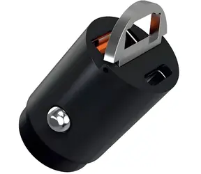 Schnellladefunktion QC-410 / Kfz-Ladegerät / 1x USB-A / 1x USB-C