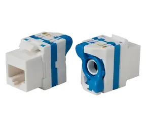 Xtendlan Keystone RJ45 CAT6 weiß / UTP-Buchse / abschließbar / werkzeuglose Installation
