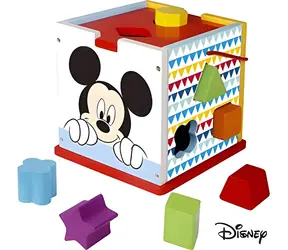 Disney Baby Mickey Würfel / Holzwürfel mit Einsätzen und Formen