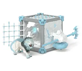 Schleich Eldrador 42766 Eislöwe Schlachthöhle Figur / ab 6 Jahren