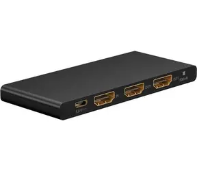 Goobay HDMI 1 auf 2 schwarz / Splitter / 4K 60Hz / HDCP 2.2