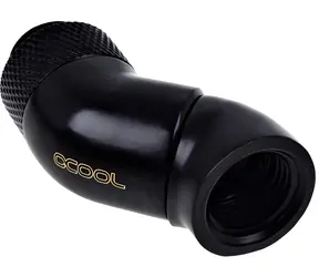 Alphacool Eiszapfen 90° schwarz / Winkeladapter / G1/4 / Messing / 360° drehbar