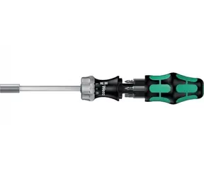 Wera Kraftform Kompakt 27 RA 1 / Bit-Schraubendreher / Ratsche / 1/4" / 6 Bits