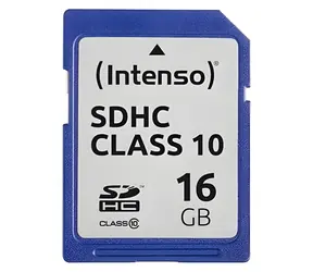 INTENSO 16 GB / SDHC-Speicherkarte / Klasse 10 / Lesegeschwindigkeit 20 MB/s / Schreibgeschwindigkeit 12 MB/s