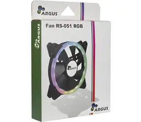 Inter-tech Argus RS-051 schwarz / Lüfter / 120 mm / RGB / 900 U/min / 2-Pin