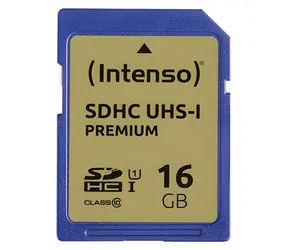 INTENSO 16 GB / SDHC-Speicherkarte / UHS-I / Klasse 10 / Lesegeschwindigkeit bis zu 45 MB/s / Schreibgeschwindigkeit bis zu 10 MB/s