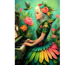 ALIPSON Puzzle Waldmuse / 1000 Teile / 47,8 x 69 cm