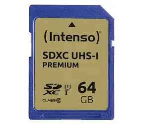INTENSO 64 GB SDXC / Speicherkarte / UHS-I / Klasse 10 / Lesen: 45 MB/s / Schreiben: 10 MB/s