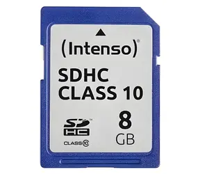 INTENSO 8 GB / SDHC-Speicherkarte / Klasse 10 / Lesen 20 MB/s / Schreiben 12 MB/s