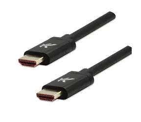 Logo HDMI 2.1 schwarz / HDMI-Kabel / 1 m / 8K/60Hz, 4K/120Hz / vergoldete Anschlüsse
