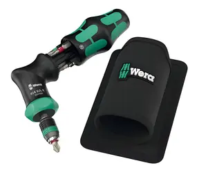 Wera Kraftform Kompakt Pistole RA- R 1 / Bit-Schraubendreher / Ratsche / Rapidaptor