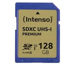 INTENSO 128 GB / Speicherkarte / SDXC / Klasse 10 / UHS-I / Lesegeschwindigkeit: bis zu 45 MB/s