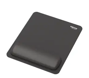 Fellowes Breyta schwarz / Maus- und Handgelenkauflage / 240 × 200 mm / Rutschfeste Unterseite