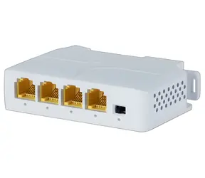 Xtendlan PoE LAN-Extender / PoE-Extender / 1x PoE-Eingang 90W 802.3bt / 3x PoE-Ausgang 60W 802.3 AF/ at / Gigabit