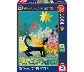 Schmidt Puzzle Katze im Blumenkleid / 1000 Teile / ab 12 Jahren