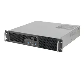 Silverstone SST-RM23-502-MINI schwarz / Servergehäuse / 2 HE / µATX / 2x 5,25" / 2x USB-A 3.2