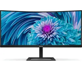 34" Philips 346E2CUAE/00 Schwarz / Monitor / VA / WQHD / 21:9 / 100 Hz / 1 ms / HDMI + DP + USB-C