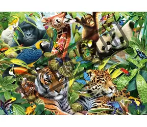 Schmidt Puzzle Bunte Tierwelt / 1500 Teile / ab 12 Jahren