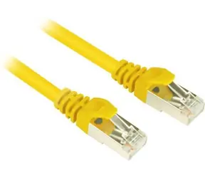 Sharkoon Cat.6 SFTP gelb / Patchkabel / RJ45 / 0,25 m