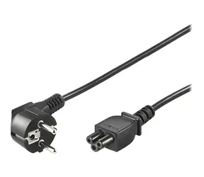 Goobay schwarz / Stromkabel / CEE 7/7 - C5 / 3-polig / 1,8 m / für Laptops
