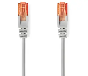 Nedis CAT6 U/UTP grau / Patchkabel / RJ45 / Rund / PVC / 0,25 m