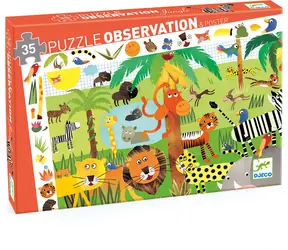 DJECO Dschungelpuzzle / 35 Teile / ab 3 Jahren