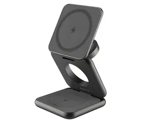 Adam Elements Prodigee Trio Space Grau / Kabelloses Ladegerät / 3-in-1 / faltbar / magnetisch