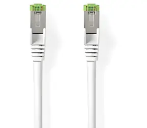 Nedis CAT8.1 S/FTP weiß / Netzwerkkabel / RJ45 - RJ45 / 1 m / LSZH