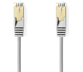 Nedis SF/UTP CAT5e 5 m grau / Patchkabel / RJ45-RJ45 / rund, PVC-Mantel