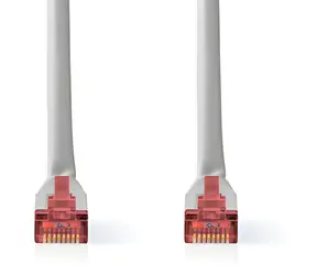 Nedis CAT6 grau / Patchkabel / RJ45 - RJ45 / S/FTP / 20 m / 1000 Mbit/s