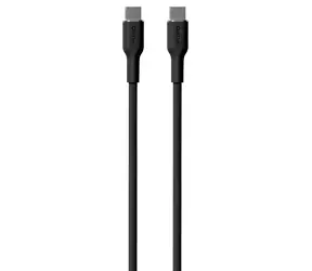 Puro Soft schwarz / USB-C-zu-USB-C-Datenkabel / 60 W / 1,5 m