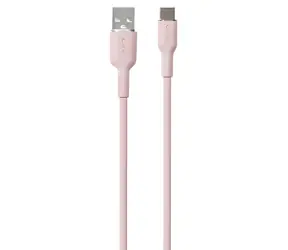 Puro Soft Cable, pink / Datenkabel / USB-A auf USB-C / 1,5 m