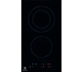 Electrolux LHR3233CK schwarz / Glaskeramik-Kochfeld / 2 Kochzonen / Domino-Steuerung / Touch-Bedienung
