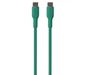 Puro Soft Cable , dunkelgrün / Datenkabel / USB-C - USB-C / 1,5 m
