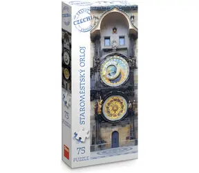 Dino Panoramapuzzle Altstadt Astronomische Uhr / 75 Teile / Touristenedition Tschechisch